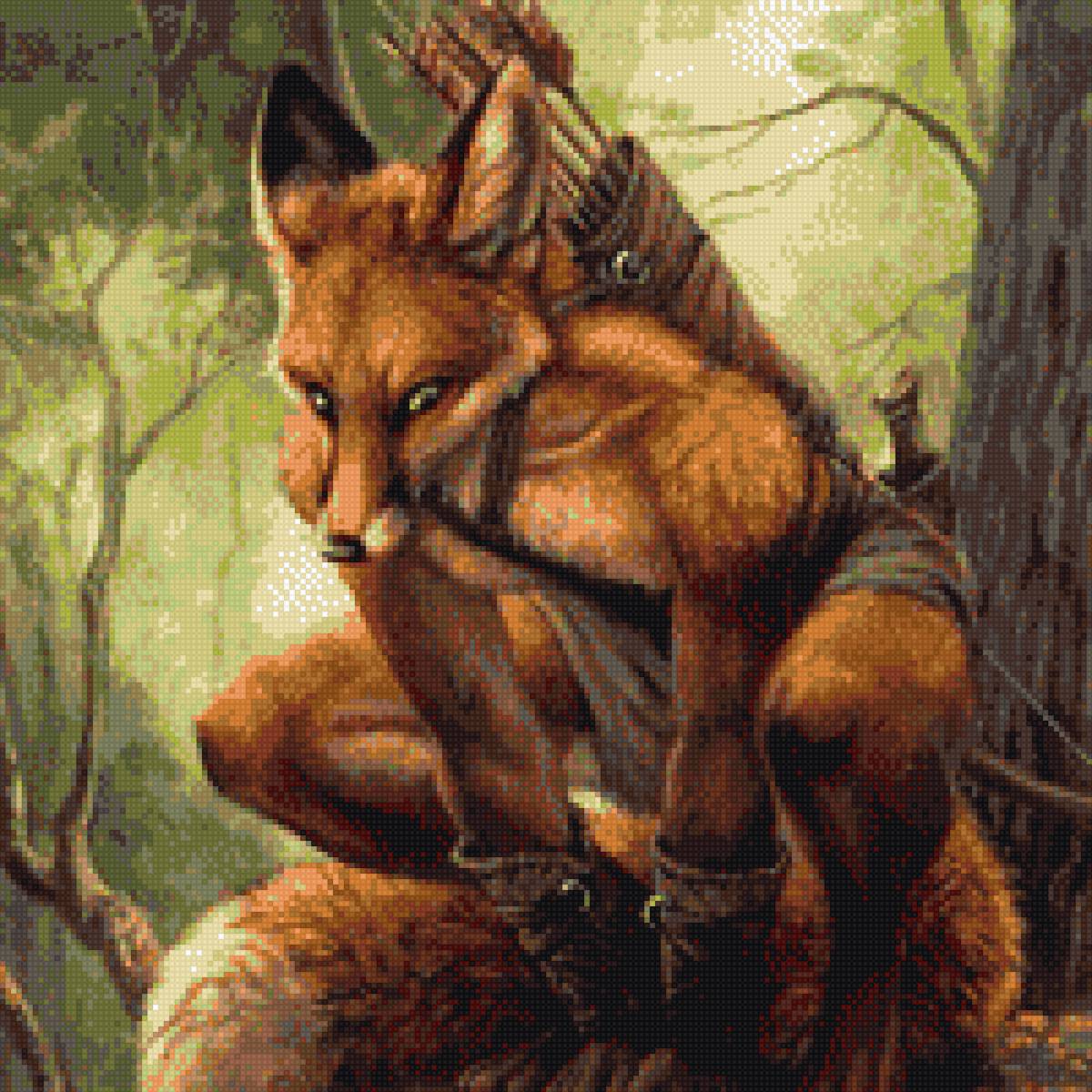 лиса - фантазия - предпросмотр