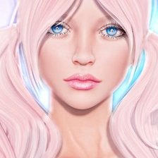 Схема вышивки «Девушка»