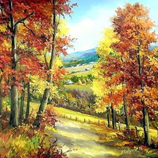 Схема вышивки «Пейзаж.»