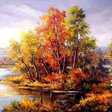 Схема вышивки «Пейзаж.»