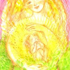 Оригинал схемы вышивки «Берегиня дитя. Мамина сила. Сила маминой любви.» (№1777745)