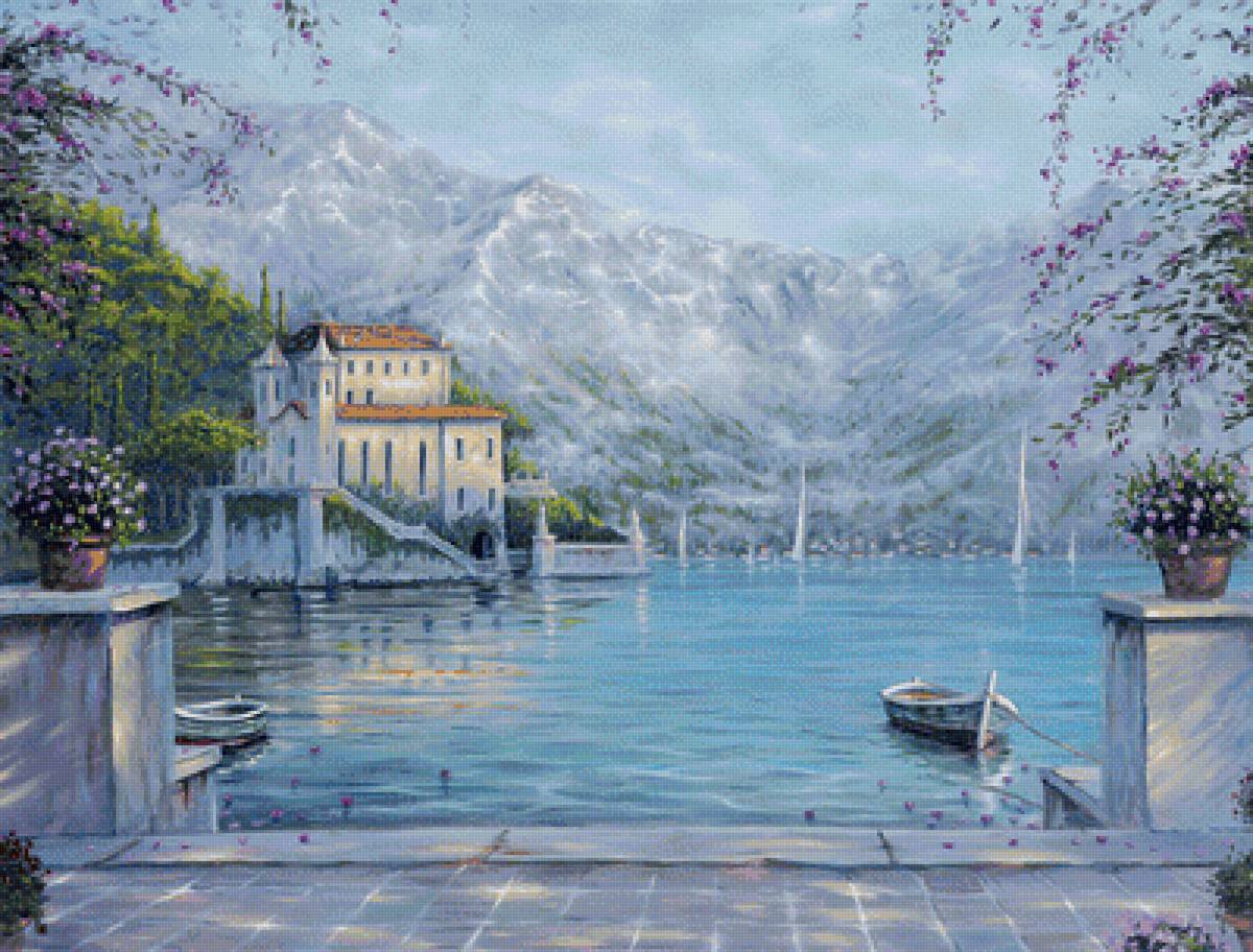 Пейзаж - морское, горы, море - предпросмотр