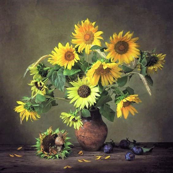 ПОДСОЛНУХИ - подсолнухи, осение цветы - оригинал