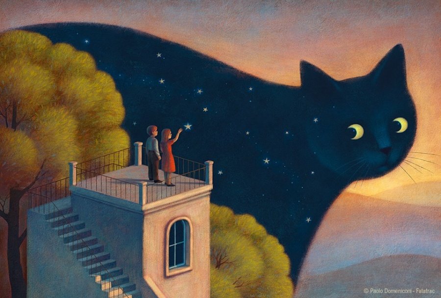 Кошка ночь. Ночь. Кошка. - оригинал