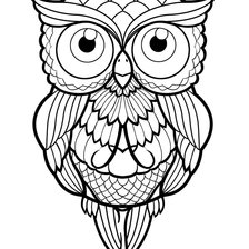 Схема вышивки «СОВА»