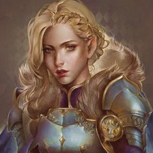 Схема вышивки «Девушка»