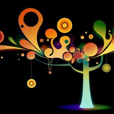 Схема вышивки «дерево.»