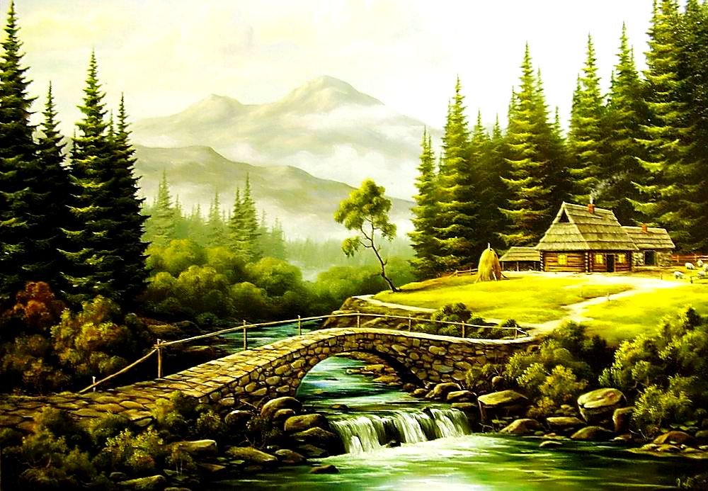 Пейзаж. - пейзаж, живопись. - оригинал