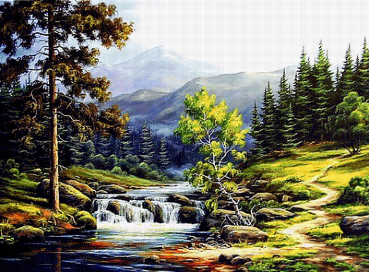 Пейзаж. - пейзаж, живопись. - предпросмотр