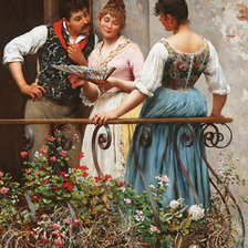 Схема вышивки «Эжен де Блаас»