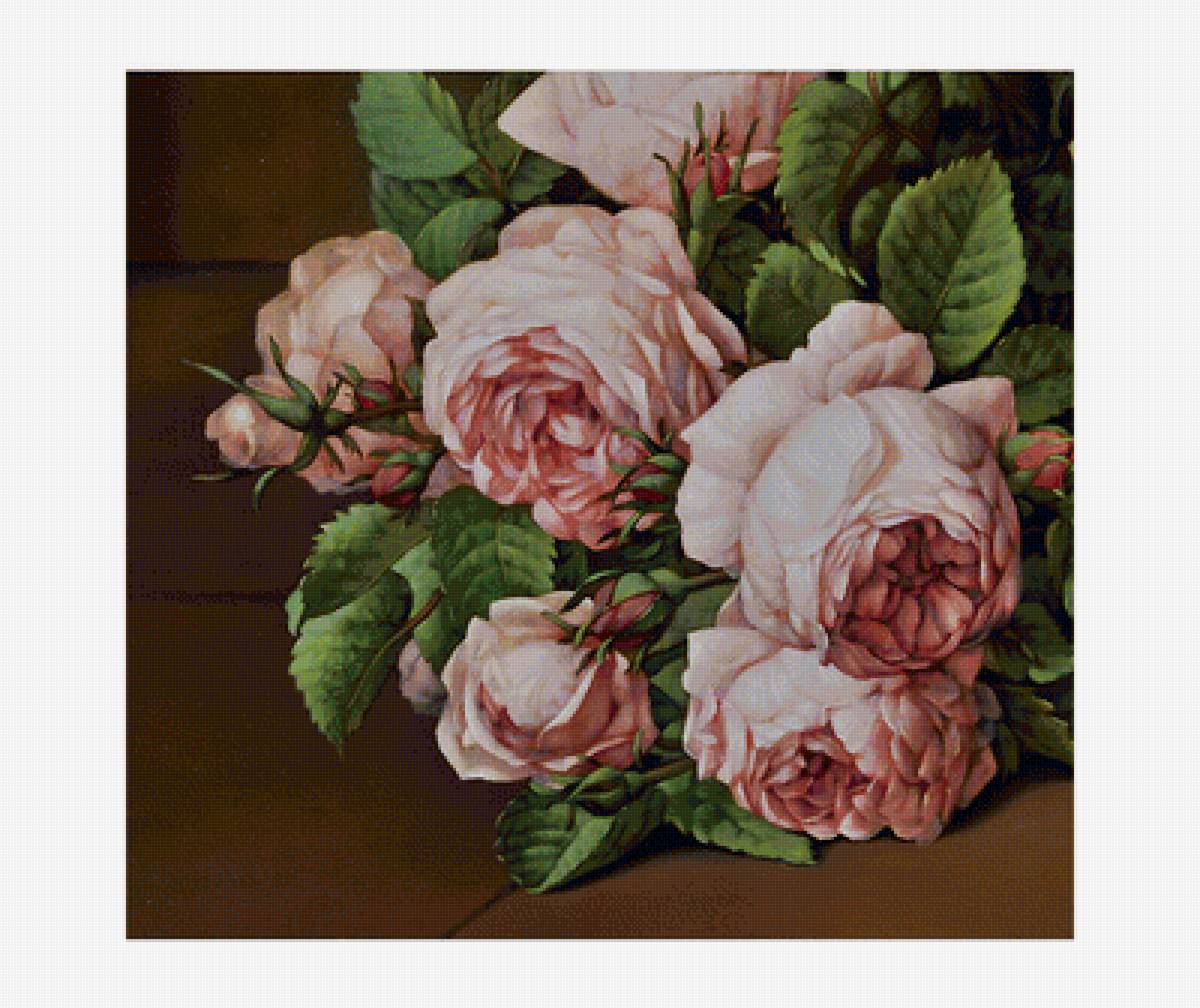 Серия "Розы". - флора, цветы, розы, букет - предпросмотр