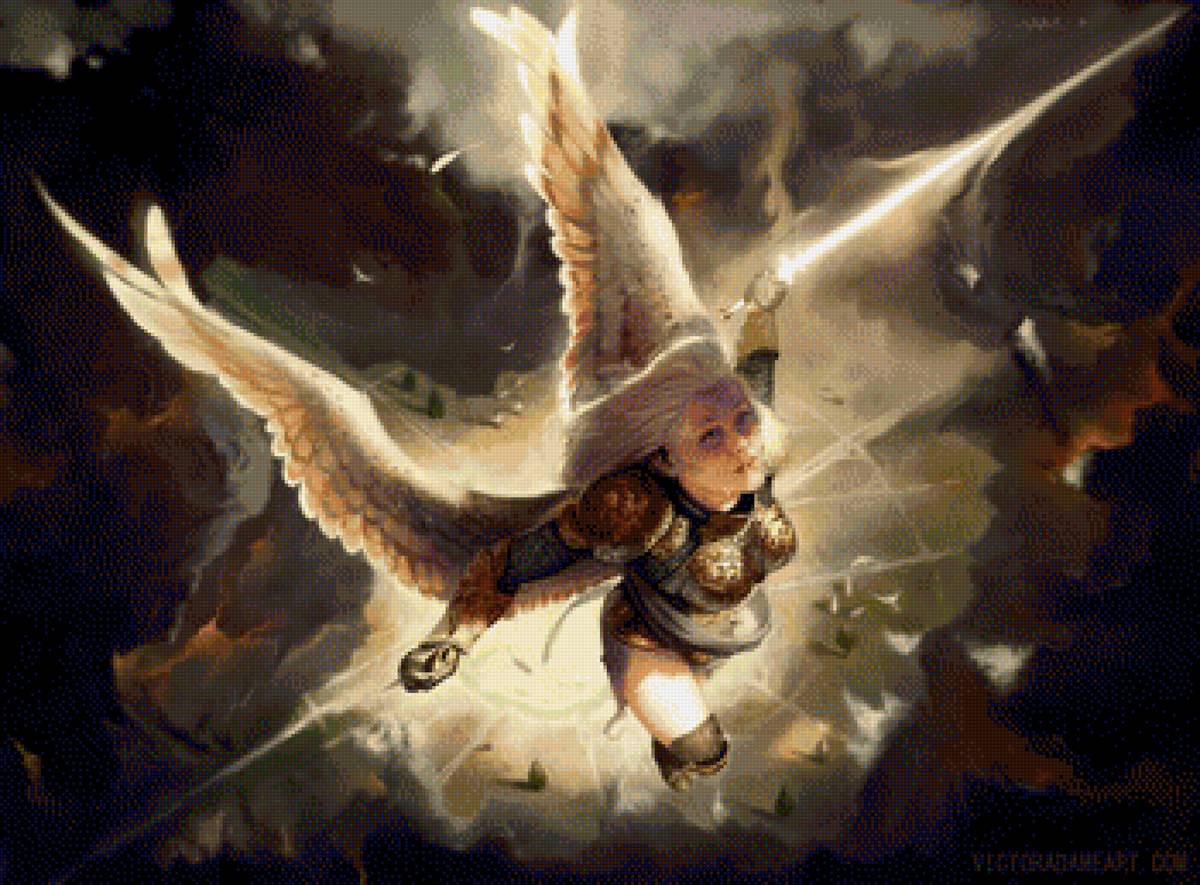 Серафим - ангел, воин, крылья - предпросмотр