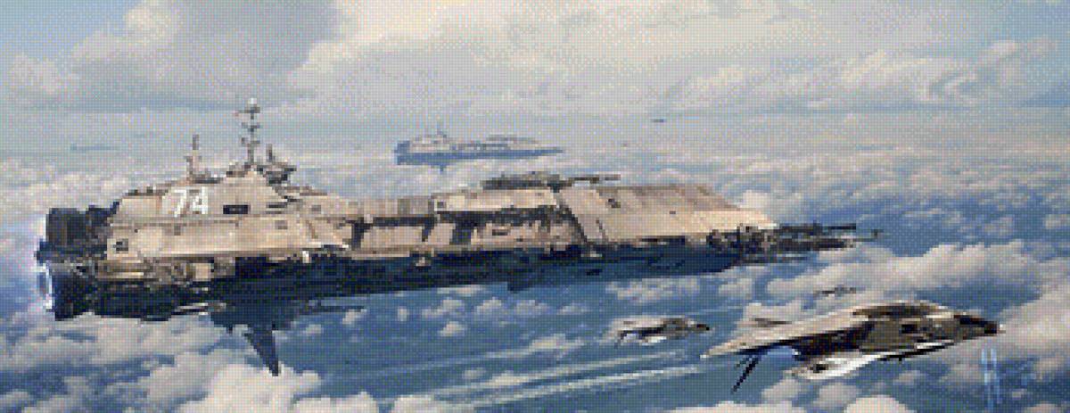 Космический корабль - самолеты, небо, корабль, космос - предпросмотр