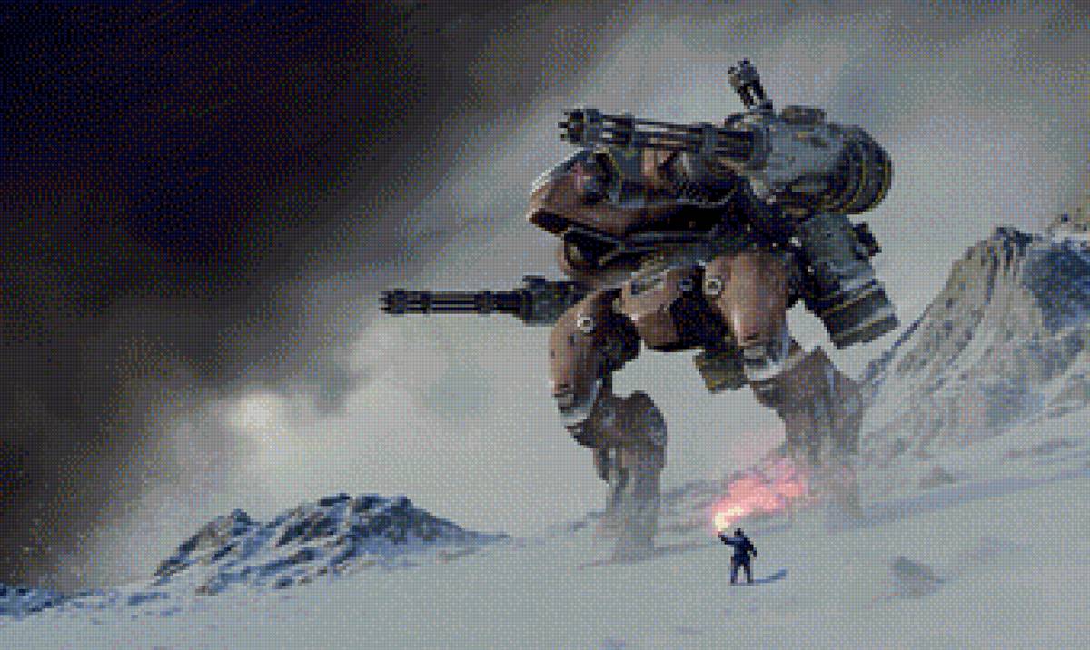 War Robots - робот, снег - предпросмотр