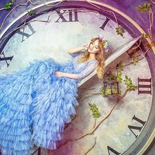 Схема вышивки «Девушка»