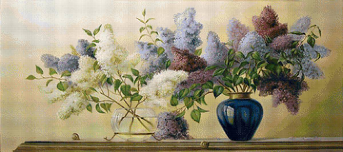 Сирень - цветы, букет - предпросмотр