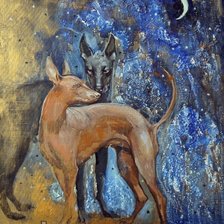 Схема вышивки «Egyptian dogs»