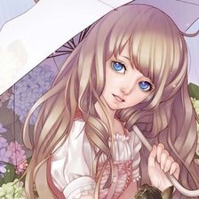 Схема вышивки «Девушка»