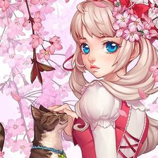 Схема вышивки «Девушка»