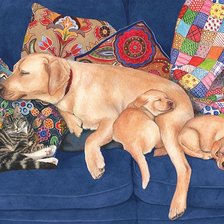 Схема вышивки «время сна»