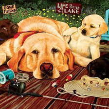 Схема вышивки «собаки»