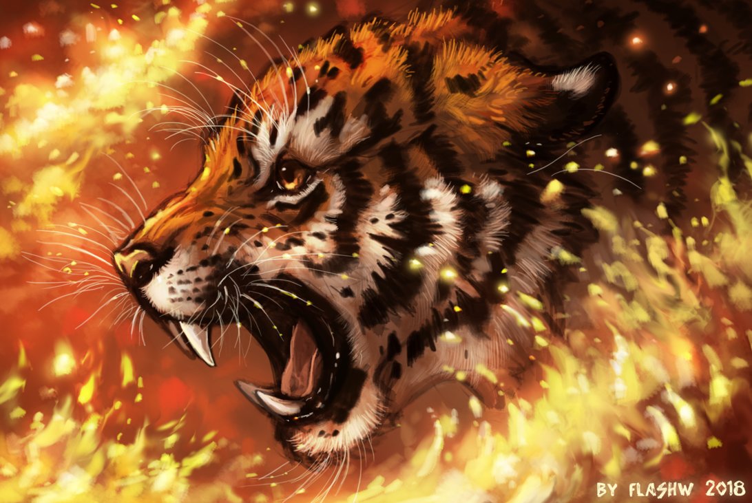Fire of revenge - flashw, tigger, тигр - оригинал