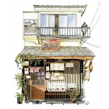 Схема вышивки «Tiệm tạp hóa»