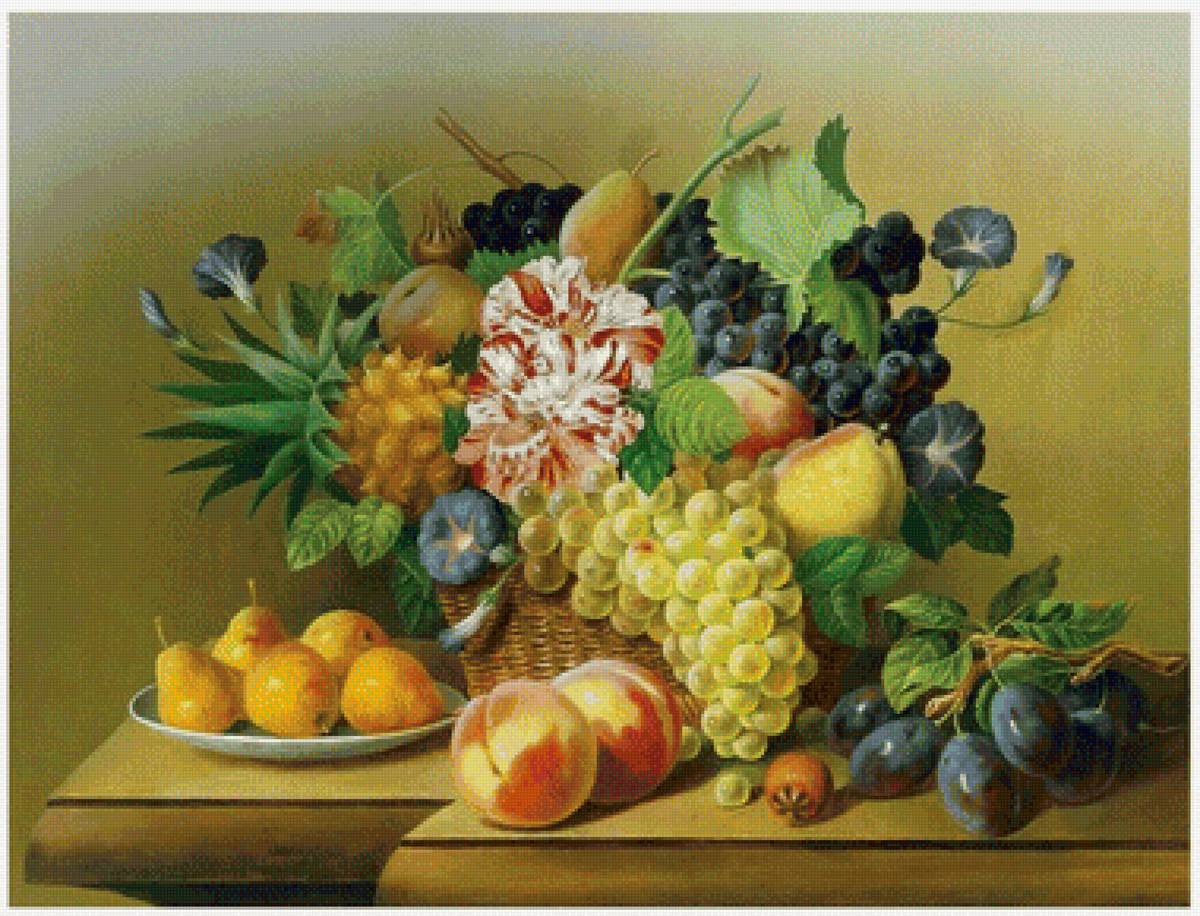 Натюрморт - вышивка крестиком - предпросмотр