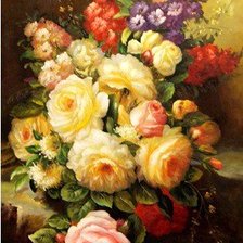 Схема вышивки «цветы»