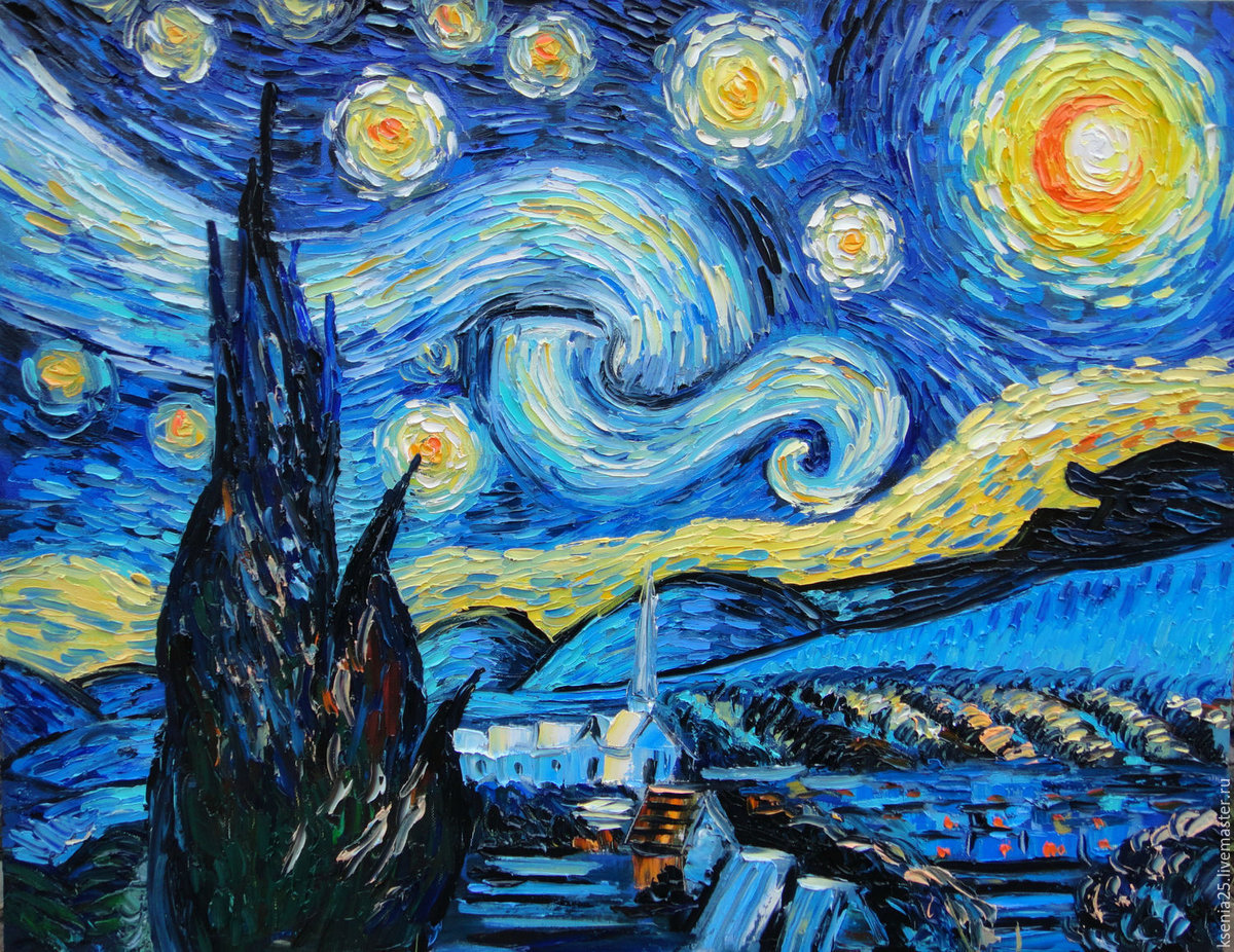 "Звездная ночь"Винсент Ван Гог - картина - оригинал