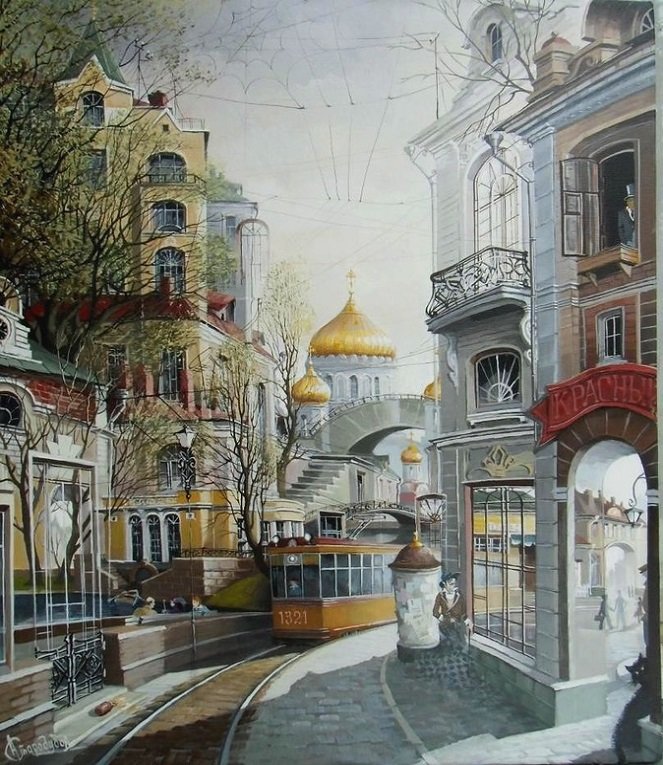 старая москва - город, москва, улицы - оригинал