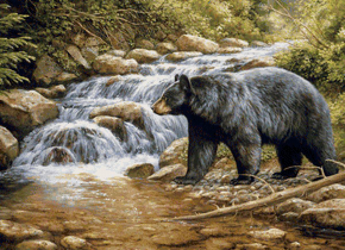 Худ. Розмари Милетт - животные, медведь, природа - предпросмотр