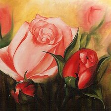 Схема вышивки «Розы.»