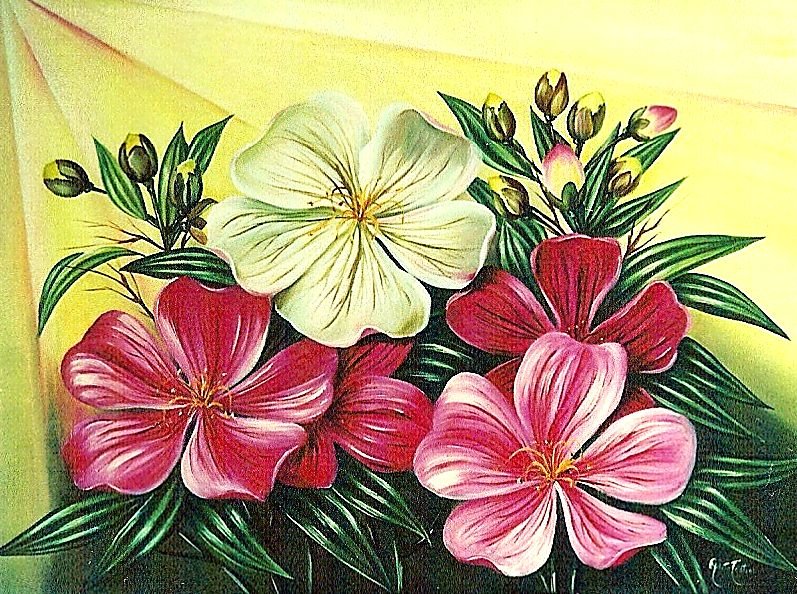 Цветы. - натюрморт, цветы, живопись. - оригинал