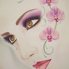 Схема вышивки «Девушка»