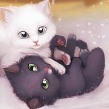 Схема вышивки «котятки»