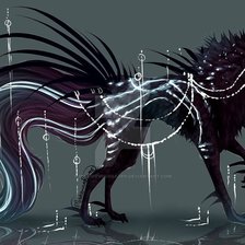 Схема вышивки «Звездный волк»