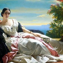 Схема вышивки «дама»