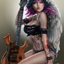 Схема вышивки «Девушка»