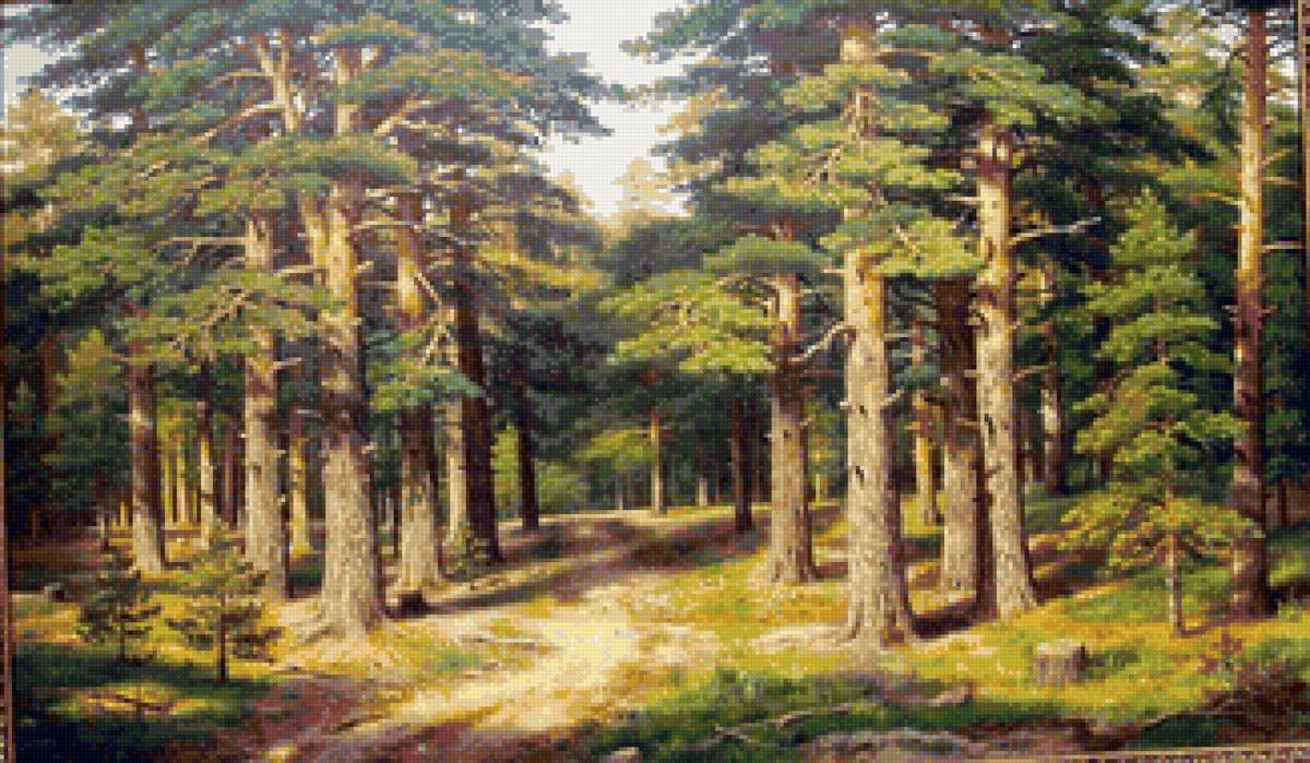 лесной пейзаж - природа, лесной пейзаж, лес - предпросмотр