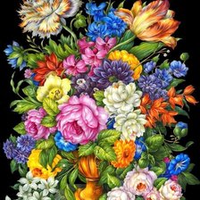 Схема вышивки «krásna kytica»