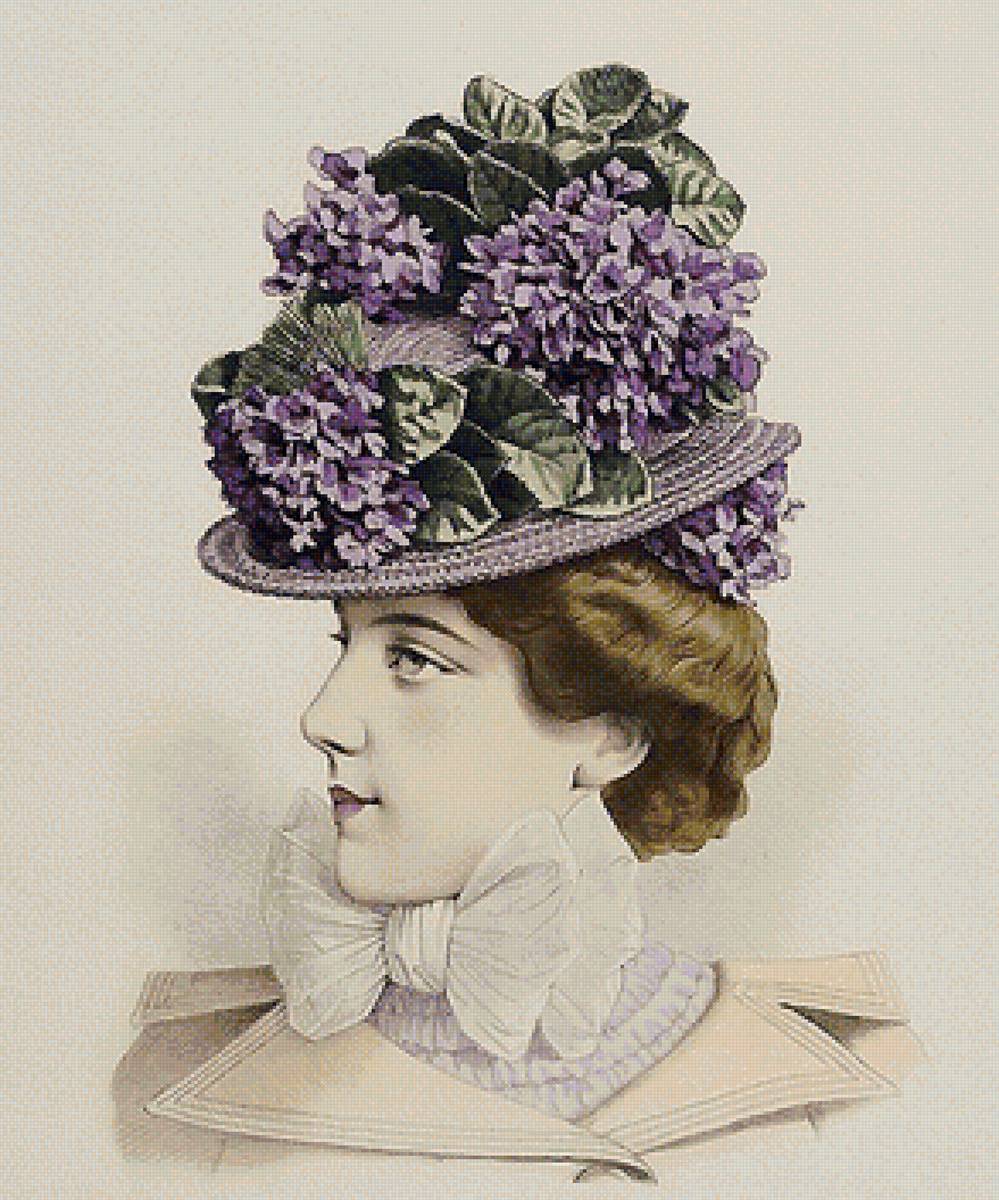 дама в шляпке - предпросмотр