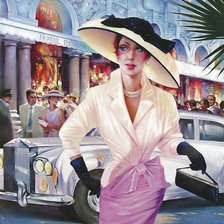 Схема вышивки «Девушка»