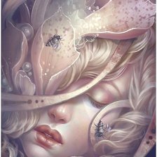 Схема вышивки «Девушка»