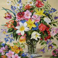 Схема вышивки «nežná kytica»