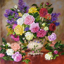 Схема вышивки «pekná kytica»