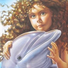 Схема вышивки «Девочка»