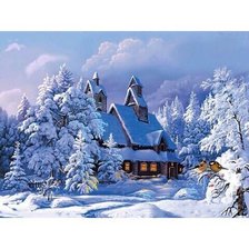 Схема вышивки «Зима»