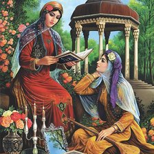 Схема вышивки «персидские красавицы»