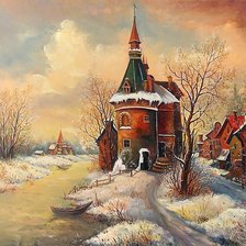 Схема вышивки «Пейзаж.»